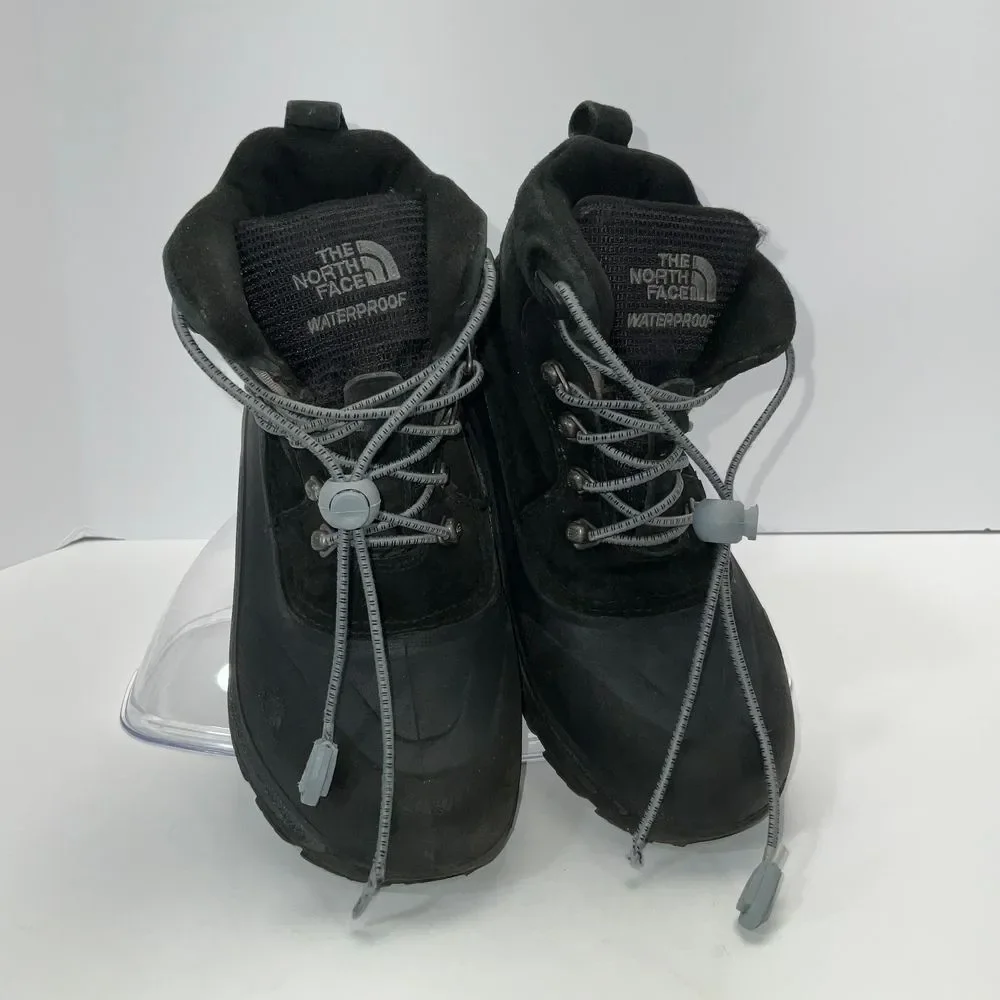 The North Face Kids Waterproof Winter Snow Boots Black Outdoor Hiking Shoes Sz 3